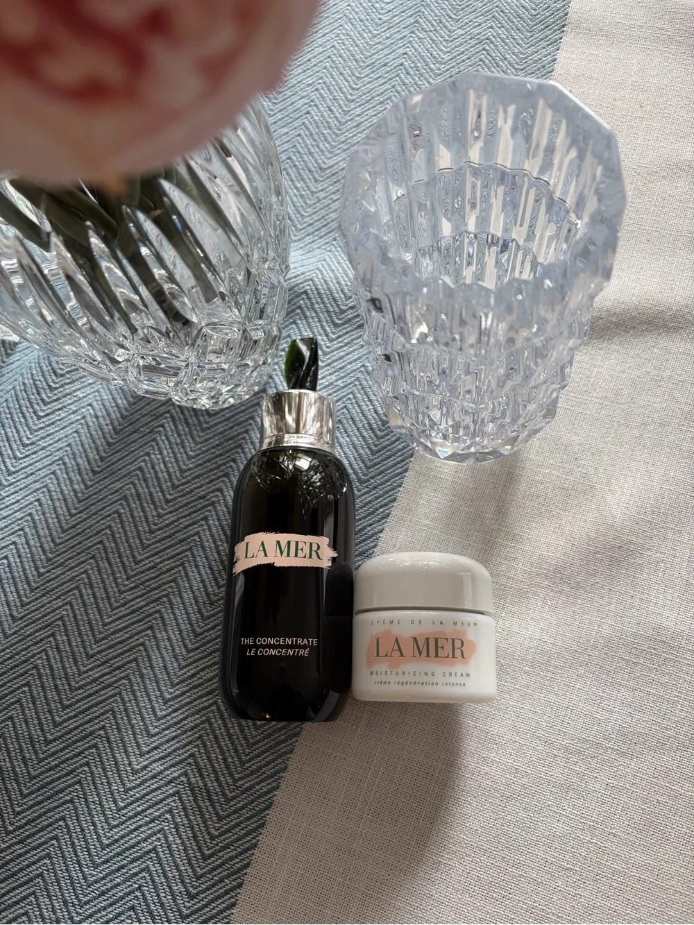 La Mer lamer bottle jar containers the concentrate & cream